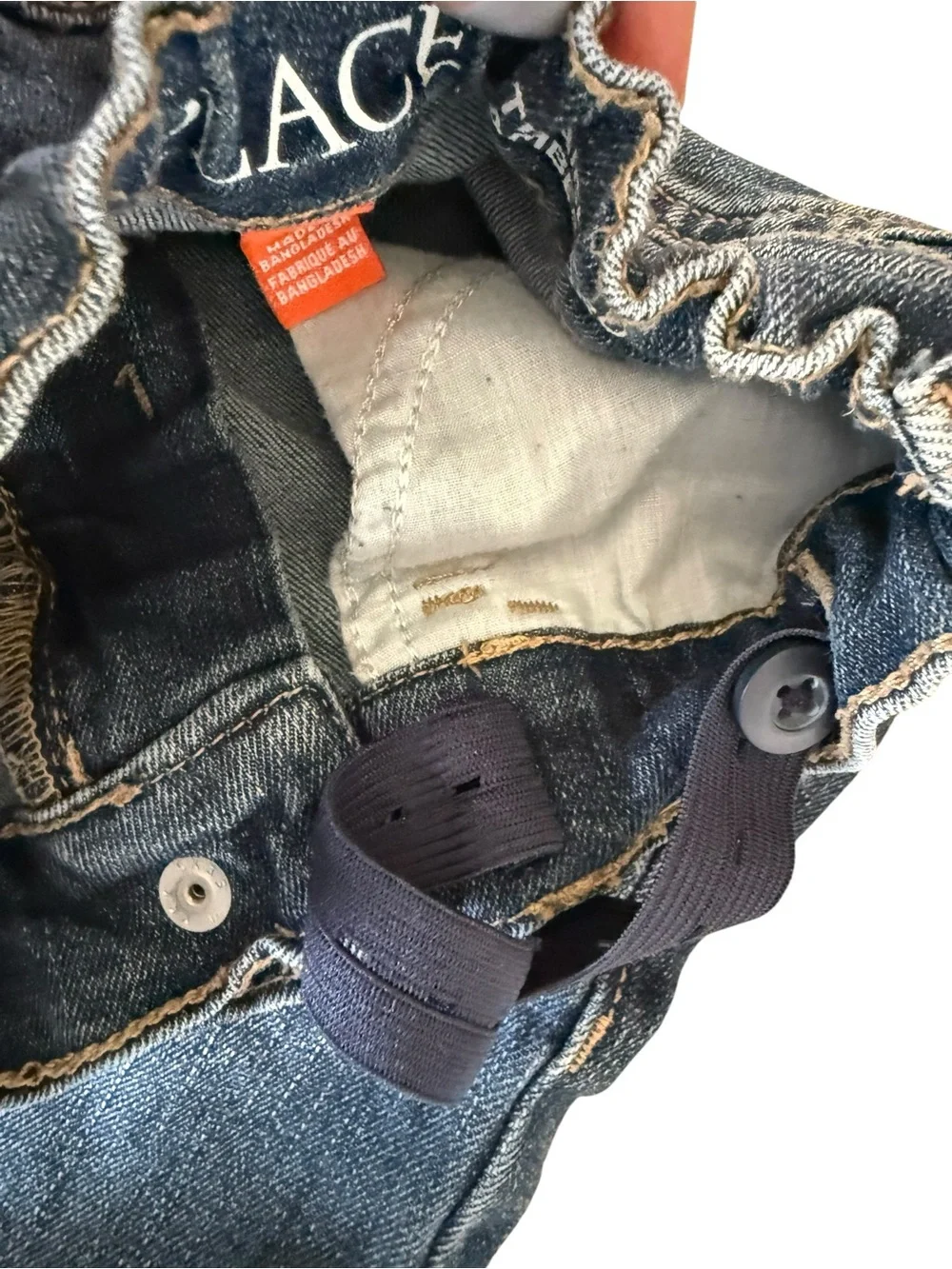 The Children’s Place Boys Size 7 Straight Leg Stretch Jeans Adjustable Waist